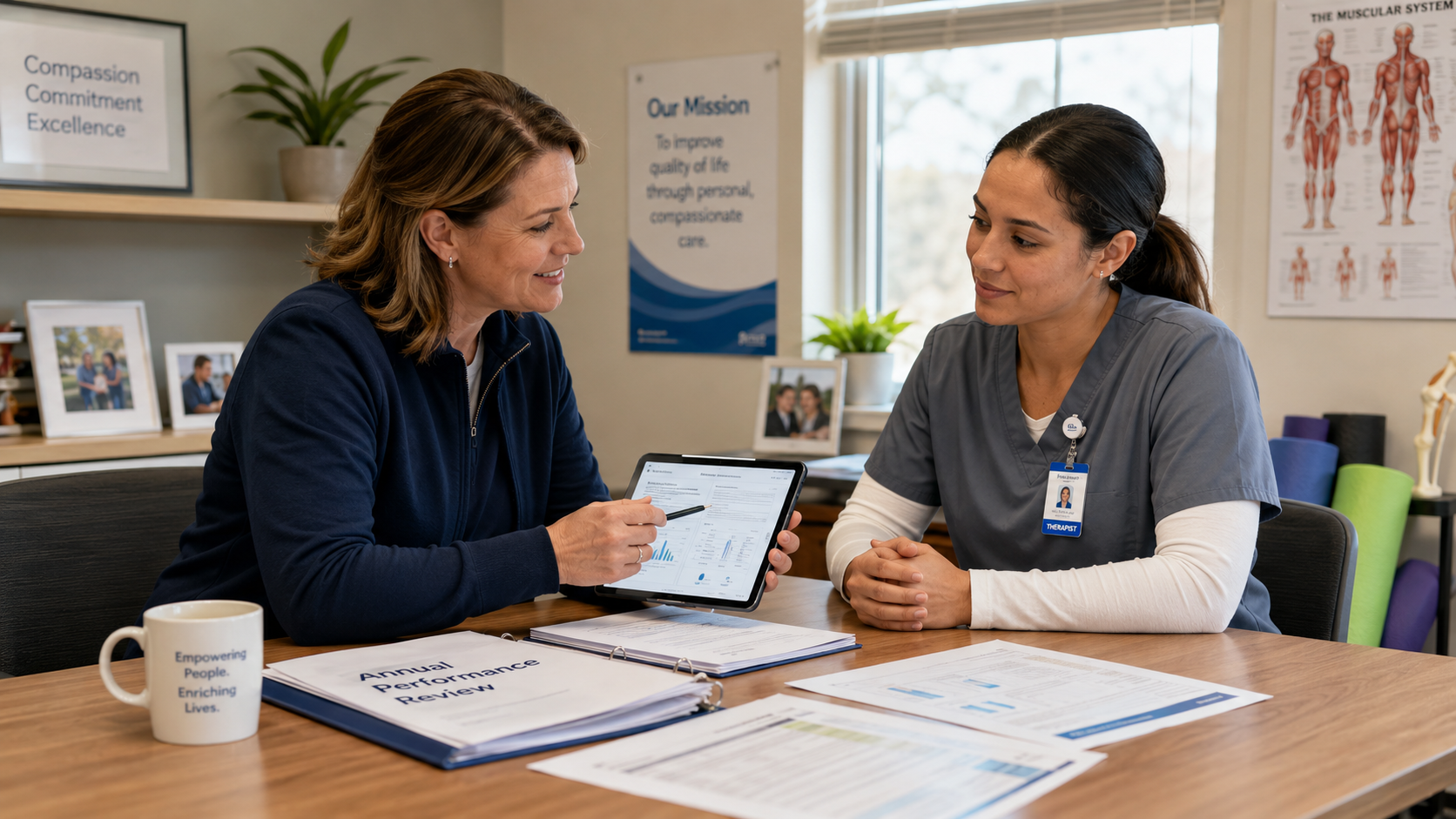 You are currently viewing How to Conduct a Meaningful Home Health Annual Performance Review for Therapy Staff