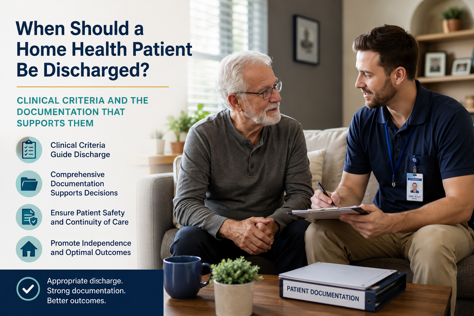 Read more about the article When Should a Home Health Patient Be Discharged? Clinical Criteria and the Documentation That Supports Them