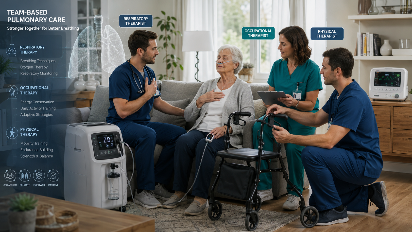 You are currently viewing Respiratory Therapy Crossover in Home Health: What OT and PT Need to Know About Pulmonary Care